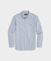 Vineyard Vines Tattersall Poplin Shirt | Keel Blue Plaid